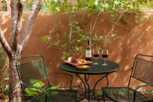 santa fe bed and breakfast private patio