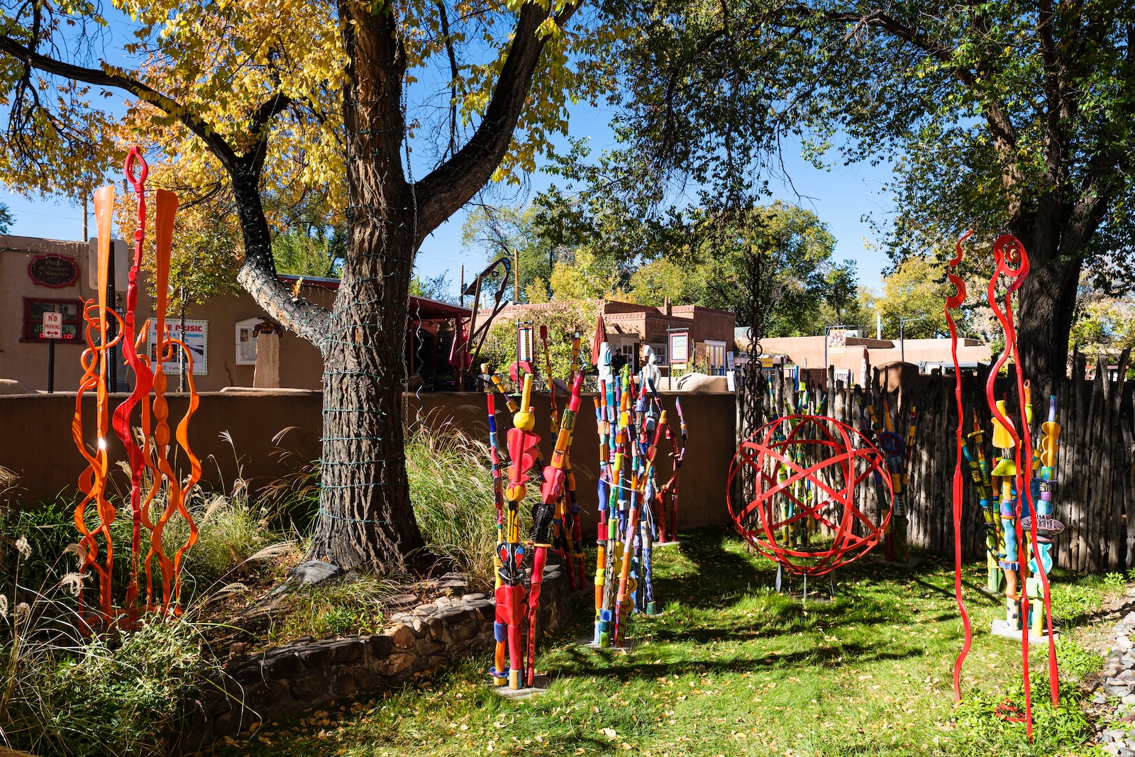 See stunning yard sculptures on the Canyon Road Art Tour.
