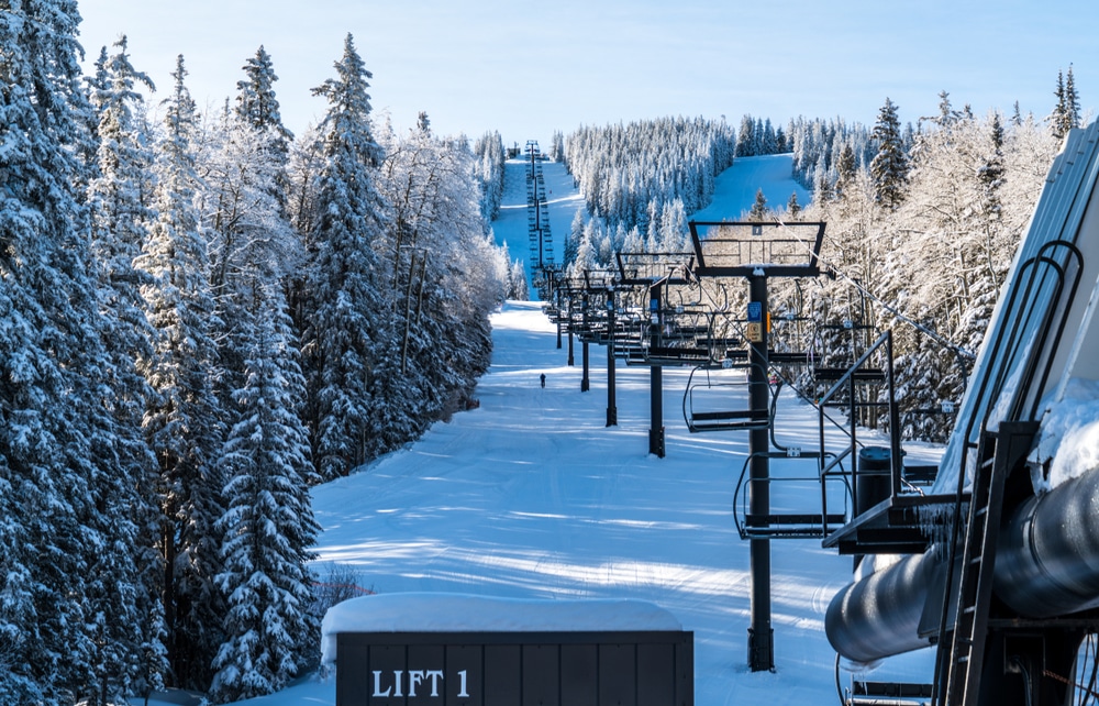 The lifts at Ski Santa Fe