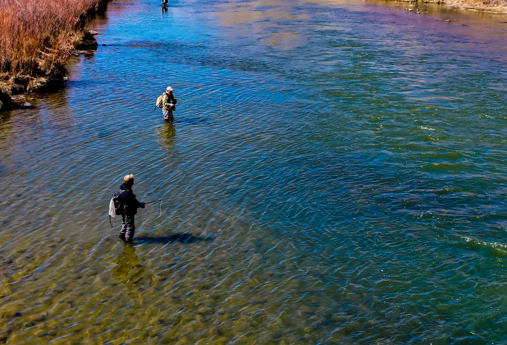 People fishing on the San Juan River, one of the best places for Fly Fishing near Santa Fe