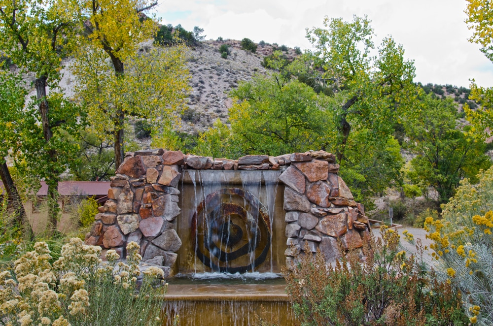 Entrance to Ojo Caliente, one of the best hot springs in Santa Fe