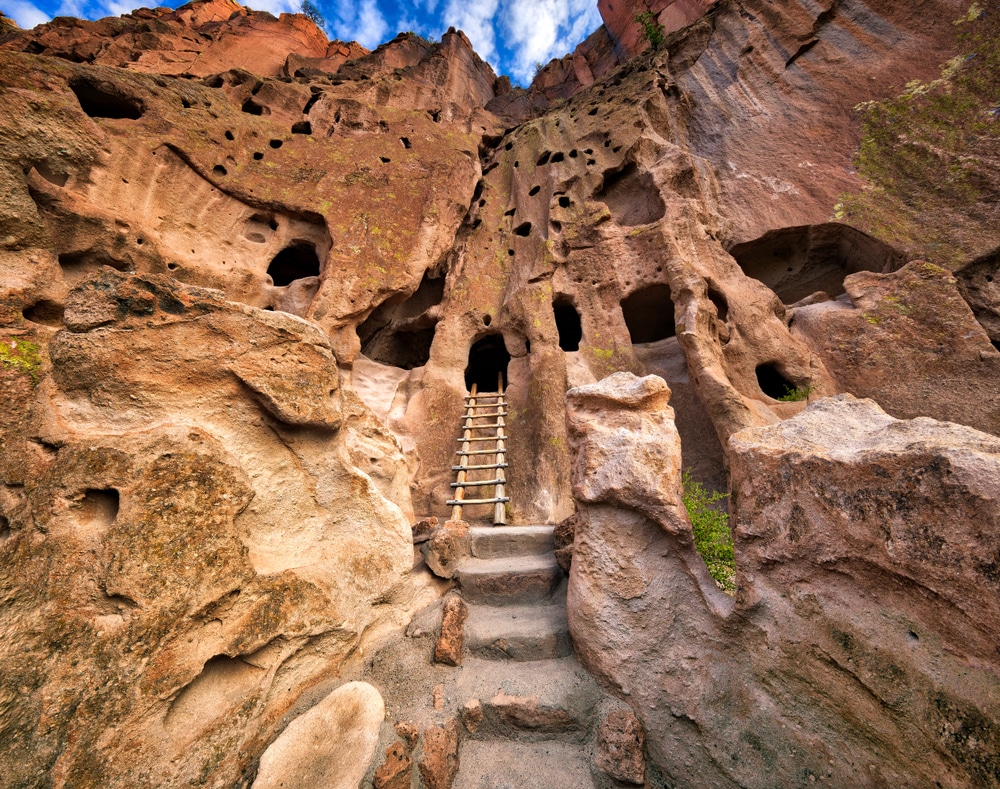 CLiff dwellings at Bandelier National Monument - one of the most unique things to do in Santa Fe