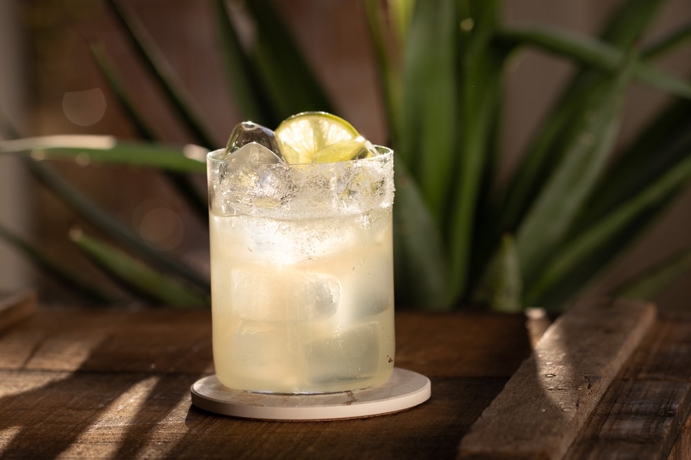 Classic Margarita on the Rocks, like what you'll find on the Santa Fe Margarita Trail