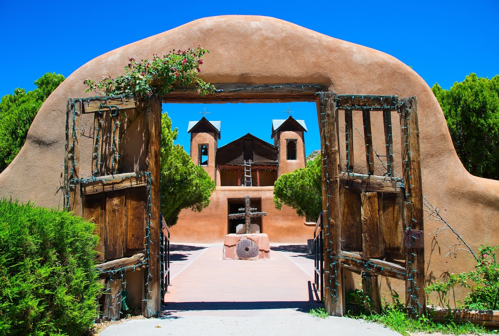 Visit the sacred Santuario de Chimayo, an easy trip from our Bed and Breakfast in Sants Fe.